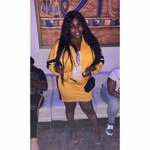 2 piece skirt tracksuit set